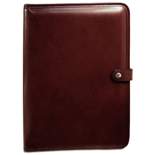 Cherry Italian Leather Writing Pad