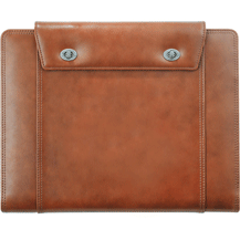 Locking Saddle Leather Padfolios